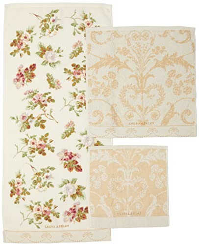 New Uchino Towel Set Laura Ashley Face Towel x 1 Guest Towel x 1 Towel H !
