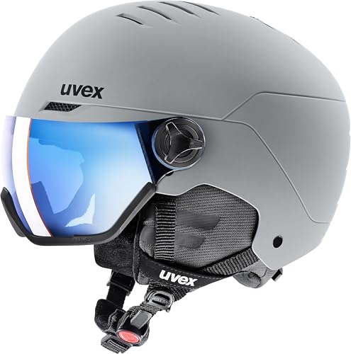 New uvex Wanted Visor Adjustable ski & Snowboard Helmet with Integrated !
