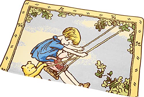 New Uchino Disney Classic Pooh Bran Wide Bath Towel 100 �~ 140cm Blue 403 !