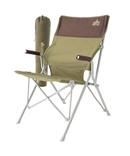 New LOGOS LOGOS Life Backhold Chair with Pocket Polyester Brown 73173068 !