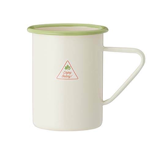 New LOGOS LIFE 81280033 Enameled Mug (Green) !