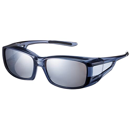 New Swans OG-4 Overglasses Smoke Clear/Silver Mirror x Polarized Smoke O !