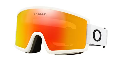 New Oakley Target Line L Matte White w/Fire Iridium !