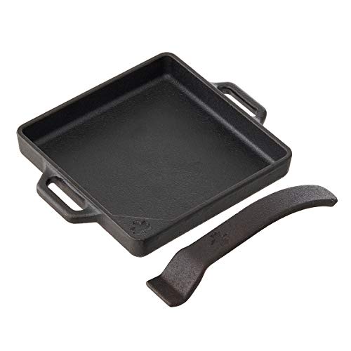 New LOGOS Iron MY Grill Pan Square 81064203 Black (Approx.) Width 7.9 x !