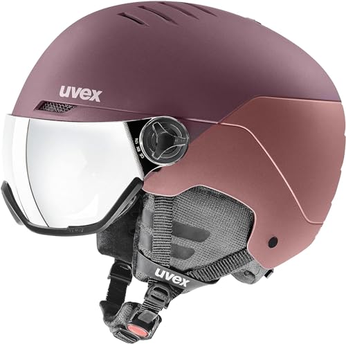 New uvex Wanted Visor Adjustable ski & Snowboard Helmet with Integrated !