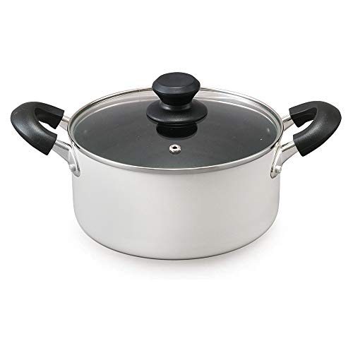 New Iris Ohyama DIS-P20 Two-Handled Pot 7.9 inches (20 cm) Pot with Li !