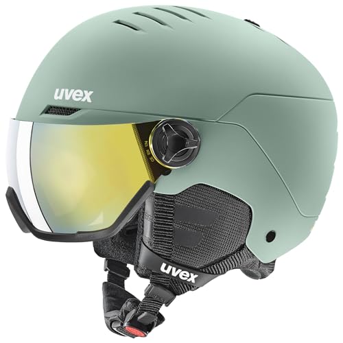 New uvex ski and snowboard visor helmet glasses compatible dial-type siz !