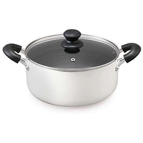 New IRIS OHYAMA Two-handled pot 24cm with lid gas stove/IH compatible wi !