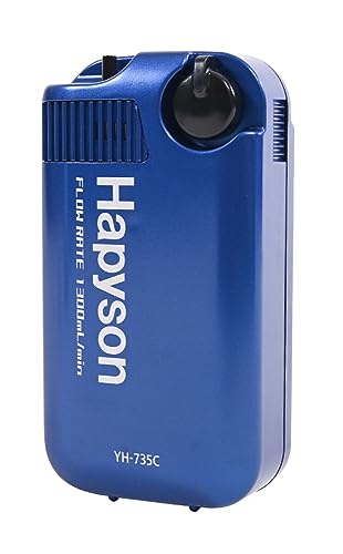 New Hapyson YH-735C-B Battery-Operated Air Pump Metallic Blue !