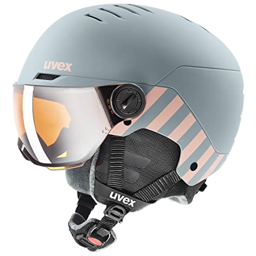 New uvex Kids Ski Snowboard Visor Helmet Matte Color Dial Size Adjustmen !