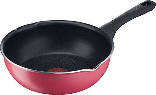 New ティファール(T-fal) Tefal B55975 Stir-fry Pot 8.7 inches (22 cm) Deep Fr !