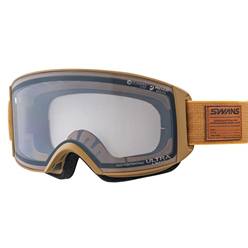 New SWANS Snow Goggles Made in Japan RACAN RA-MDH-CU-LG MST Light Silver !