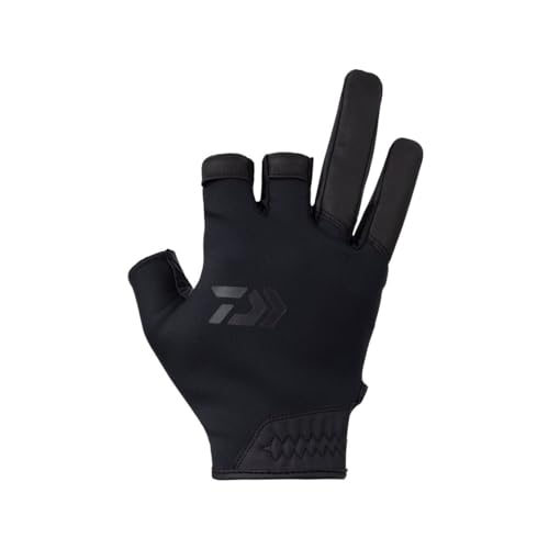 New DAIWA DAIWA Cold Weather Game Gloves 3-Piece Cut DG-6523W Black L Fi !