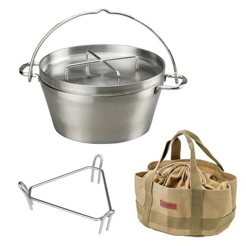 New SOTO Made in Japan Tsubame-Sanjo Dutch Oven Stainless Steel No Seaso !