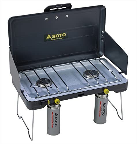 New SOTO ST-527 Two Burner  Black  Product Size: Width 21.5 x Depth 13.0 !