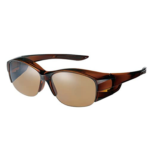 New [Swans] Sunglasses Over Glasses Polarized Lens Model OG5-0065 BRCL B !
