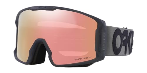 New Oakley Line Miner Large Forged Iron wPrizm Rose Gold Snow Goggle !