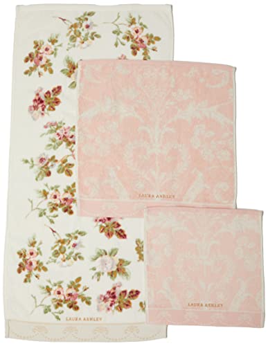 New Uchino Laura Ashley Towel Set Face Towel x 1 Guest Towel x 1 Towel H !