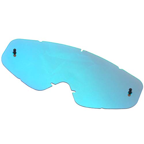 New [Swans] Japanese-made dirt goggles L-TLN-M FEM Lens color: Flash eme !
