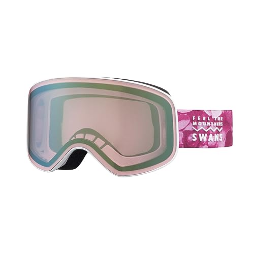 New [Swans] Snow Goggles 190-MDH P1 L/W Gold Mirror x Bright Pink Ski Sn !