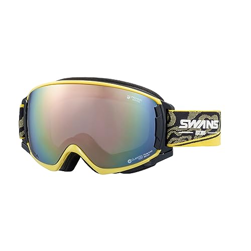 New [Swans] Made in Japan Snow Goggles ROVO RV-MDH-PU-LP Y Pastel Brown  !