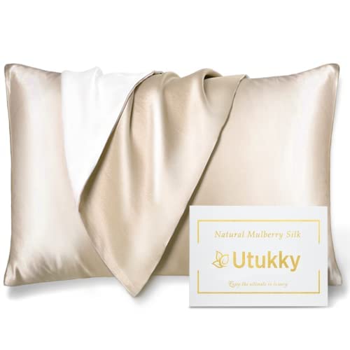 New Utukky Silk Pillowcase [Featured on TV] Pillowcase One-Sided Silk Pi !