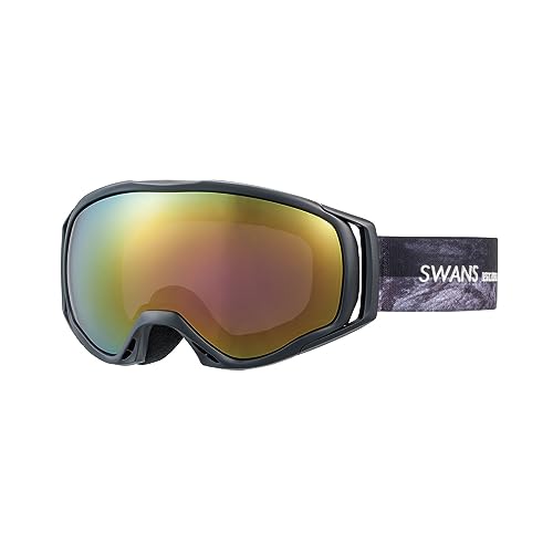 New [Swans] Snow Goggles 060-MDHS P1 SMBK Red Mirror x Gray Ski Snowboar !
