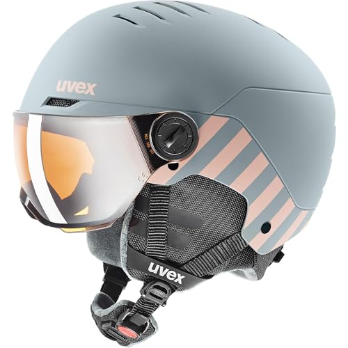 New uvex Kids Ski Snowboard Visor Helmet Matte Color Dial Size Adjustmen !