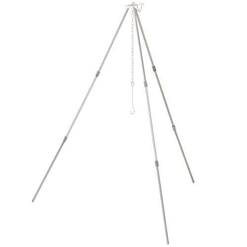 New LOGOS Mini Tripod Wide 81063125 Silver Approx. Width 60 x Depth 52 x !