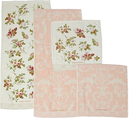 New Uchino Towel Set Laura Ashley Face Towel x 2 Guest Towel x 2 Angelic !