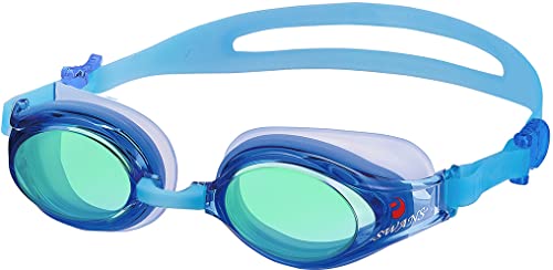 New SWANS Swans Japanese made swimming goggles SW-30M PAF BLEM Blue x Em !