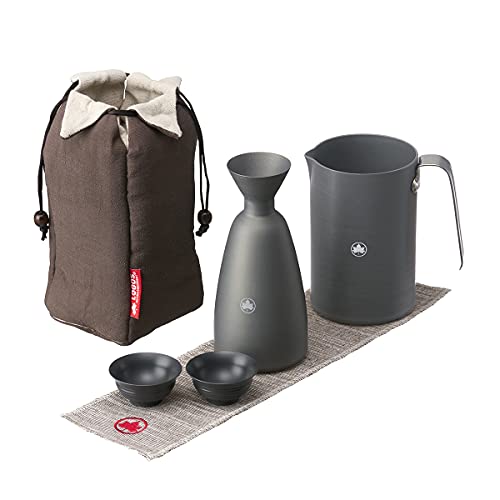 New LOGOS Portable Outdoor Hot Sake Set 81280308 Camping Outdoor !