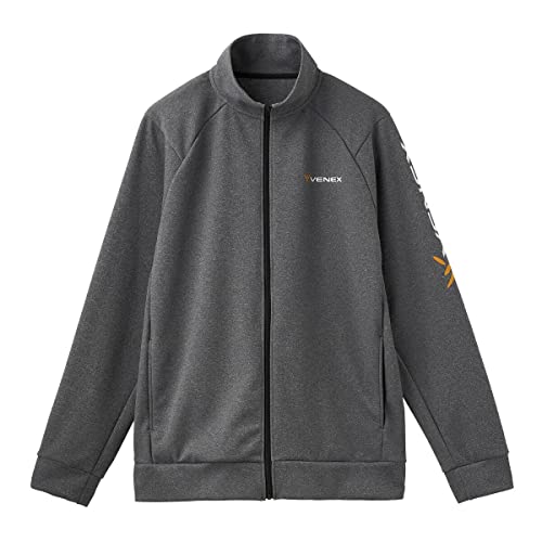 New [Venex] Recovery Jersey Zip-up Jacket for Men Heather Gray XXL !