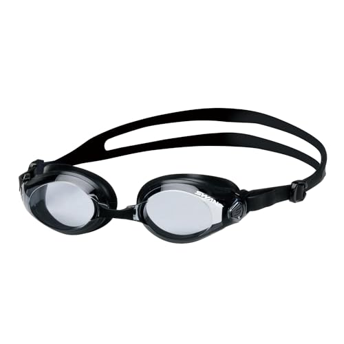 New [Swans] Japanese-made swimming goggles SW-45NAB SMBK Smoke Fitness G !