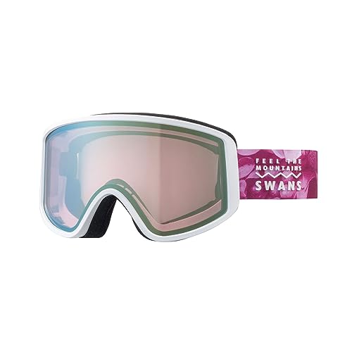 New [Swans] Snow Goggles 180-MDH P1 L/W Gold Mirror x Bright Pink Ski Sn !