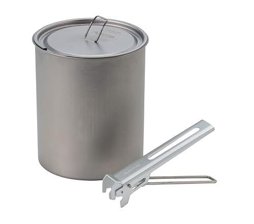 New SOTO Titanium Pot  Ultralight Backpacking Pot with Lifter for Campin !