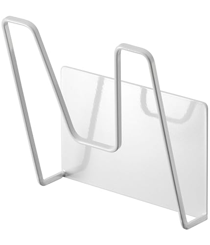 New Yamazaki Industries 5140 Magnetic Pot Lid Holder  White  Approx. W 5 !