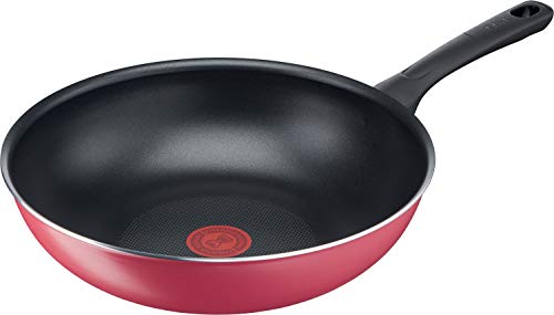 New T-fal Stir-fry Pan 28cm Deep Chinese Wok For gas stove only Free of  !