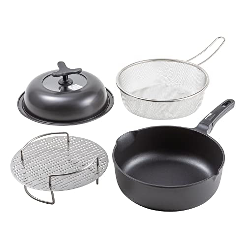 New Kai Corporation 093RC1087 Deep Multi-Frying Pan  9.4 inches (24 cm)  !