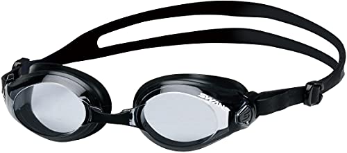 New [Swans] Japanese made swimming goggles SW-45N SMBK Smoke Black Fitne !