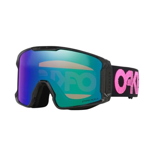 New Oakley Line Miner Large Black Galaxy wPrizm Argon Snow Goggle !