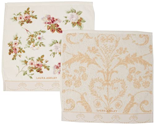 New Uchino Towel Set Laura Ashley Guest Towel x 2 Angelica Ivory Laura A !